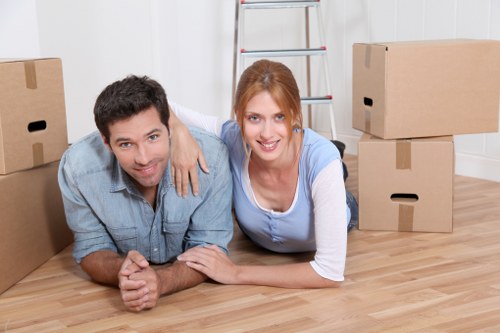 Customer receiving excellent removal services