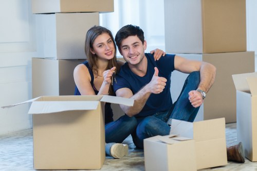 Unpacking and settling into new home